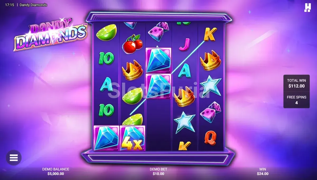 Ronda de giros gratis en Dandy Diamonds