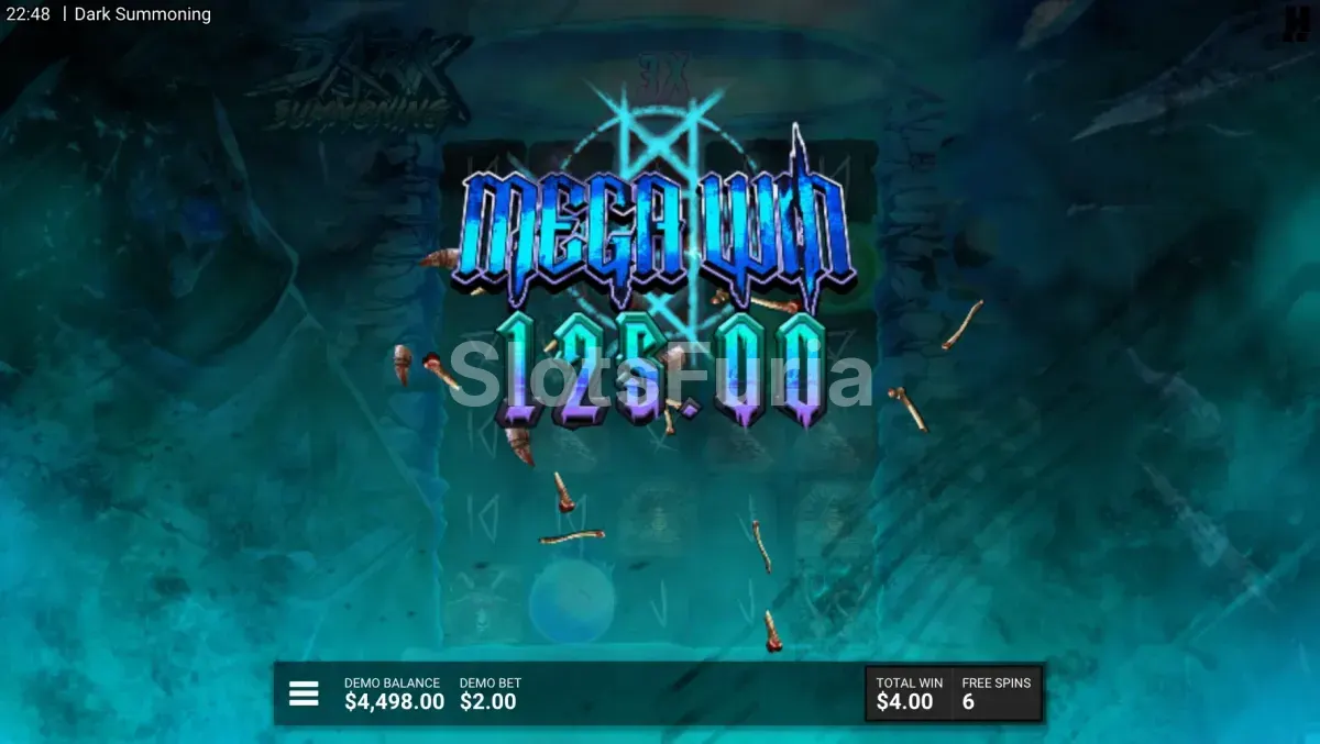 Gran victoria conseguida durante una partida de Dark Summoning
