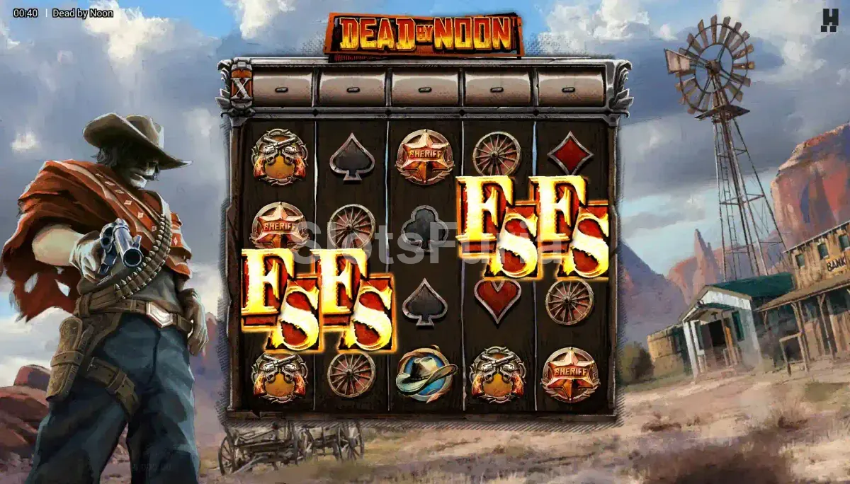 Giros gratuitos del bono No Aim No Fame en Dead By Noon