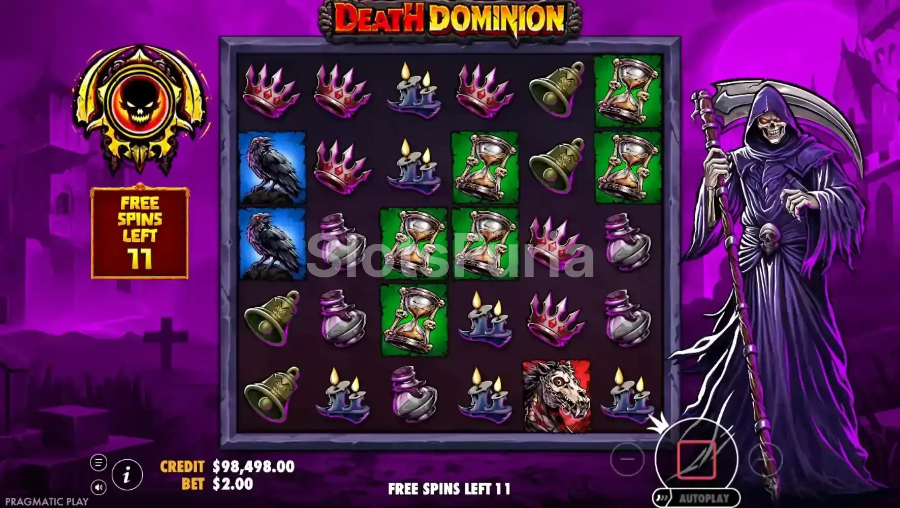 Ronda de giros gratis en Death Dominion Pragmatic Play