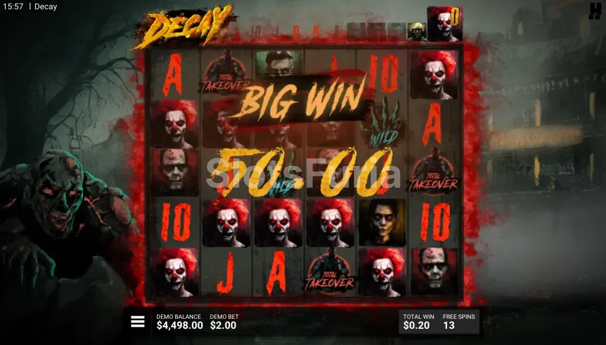 Momento de gran ganancia en Decay