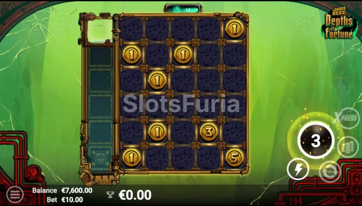 Ronda de giros gratuitos en Depths of Fortune con multiplicadores activos