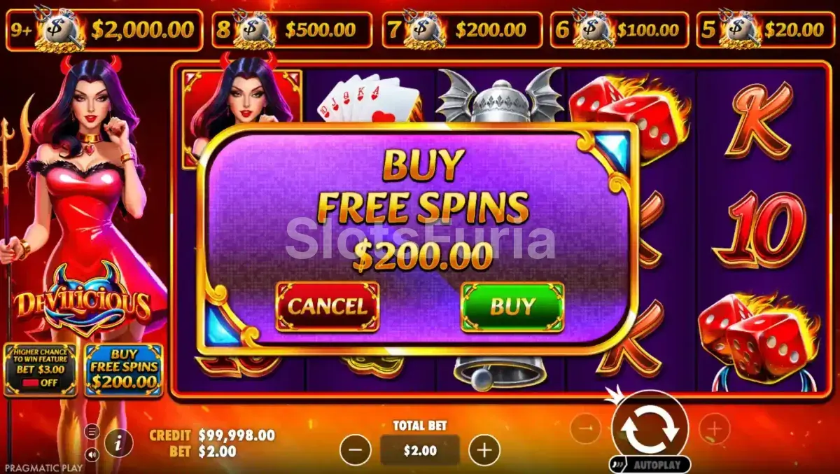 Opción de compra de bono en Devilicious con precio y condiciones