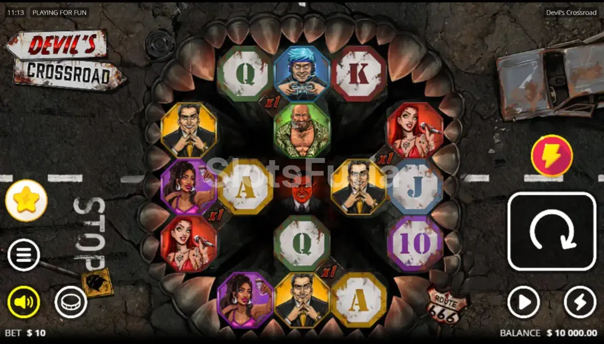 Pantalla principal del juego base de Devil's Crossroad