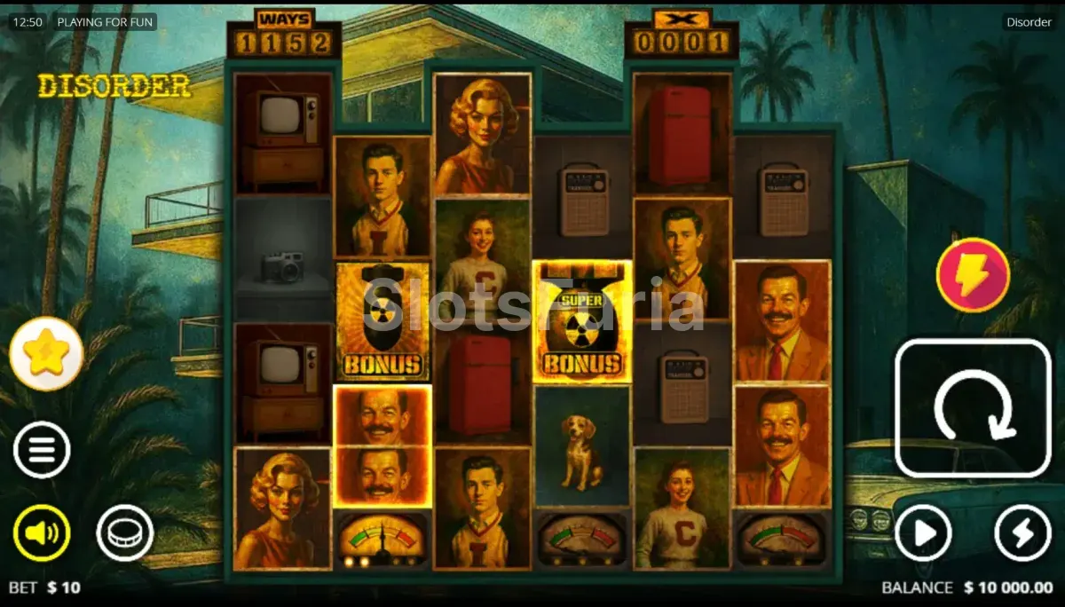 Pantalla principal del juego base de Disorder