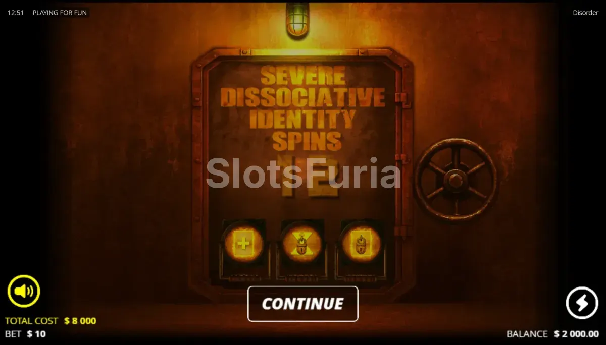Ronda de giros gratis en la slot Disorder de Nolimit City