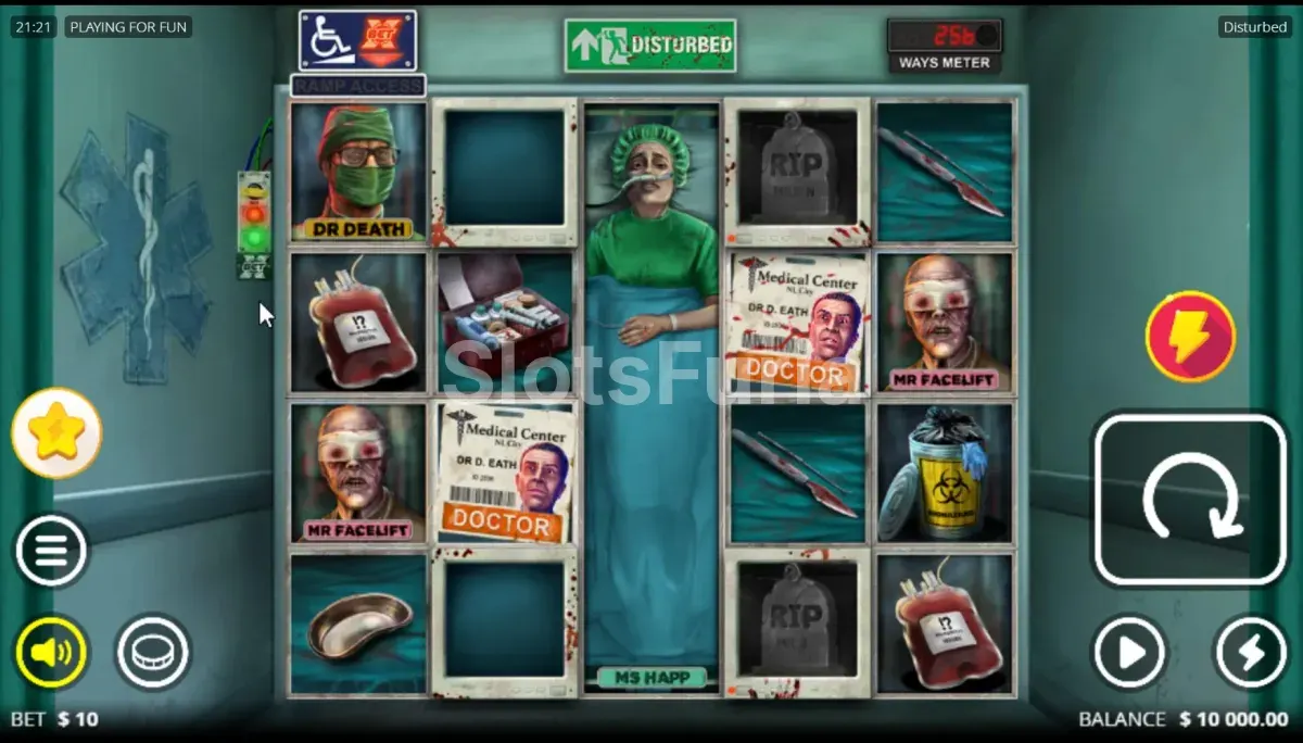 Juego base de Disturbed con la cuadrícula 4-2-4-2-4