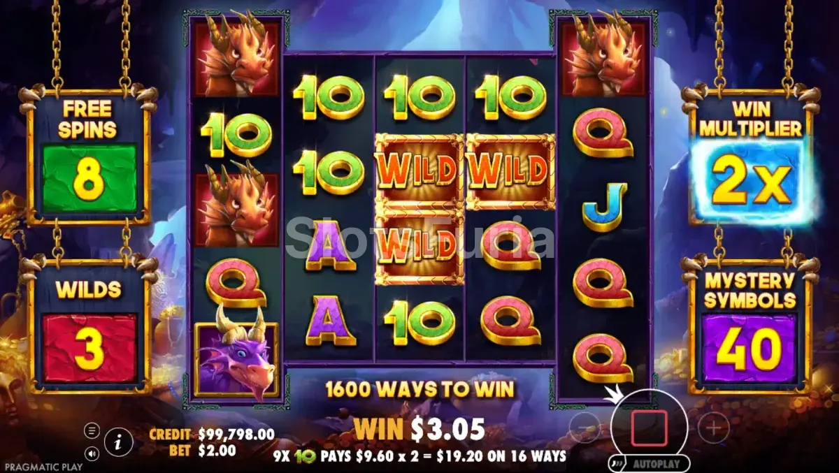 Función de giros gratis activa en Drago Jewels of Fortune