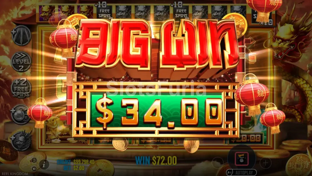 Gran victoria conseguida en Dragon Gold 88