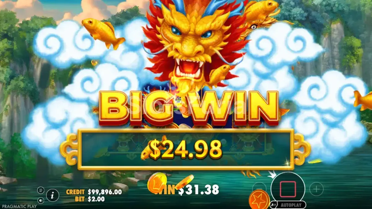 Gran victoria conseguida en Dragon's Gate Bonus Choice