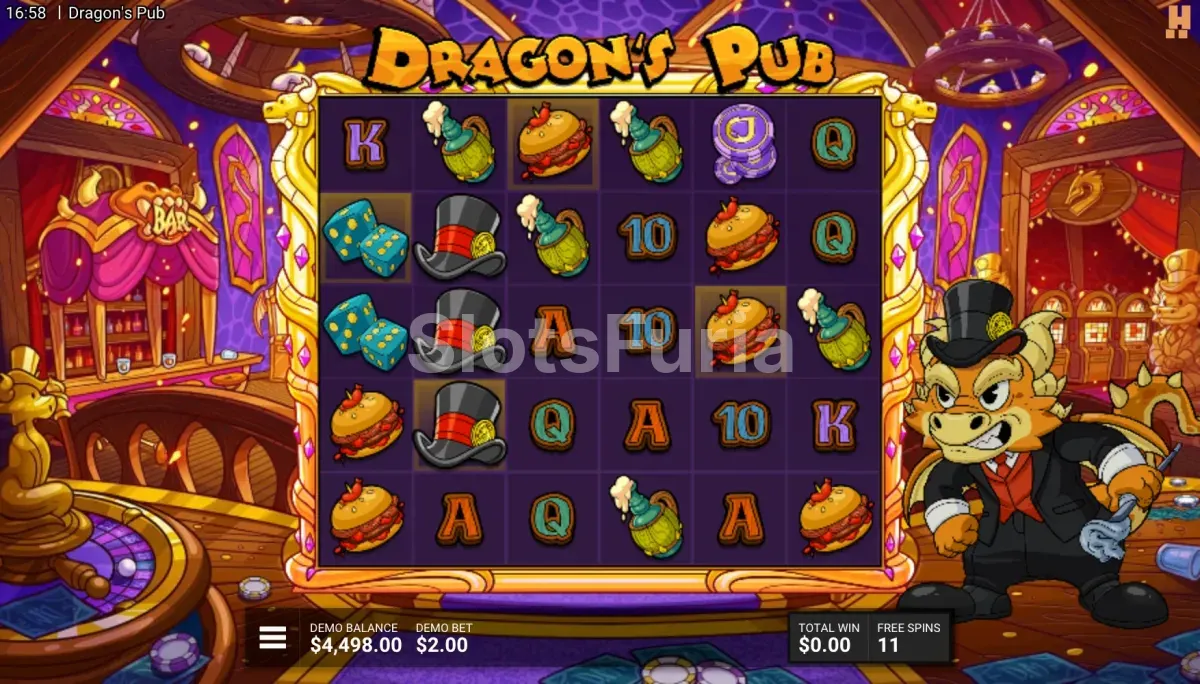 Ronda de giros gratis de Dragons Pub