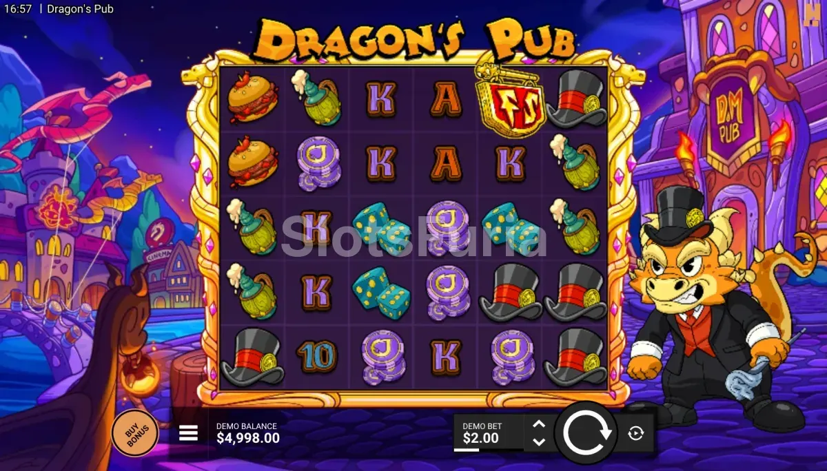 Pantalla del juego base de Dragons Pub
