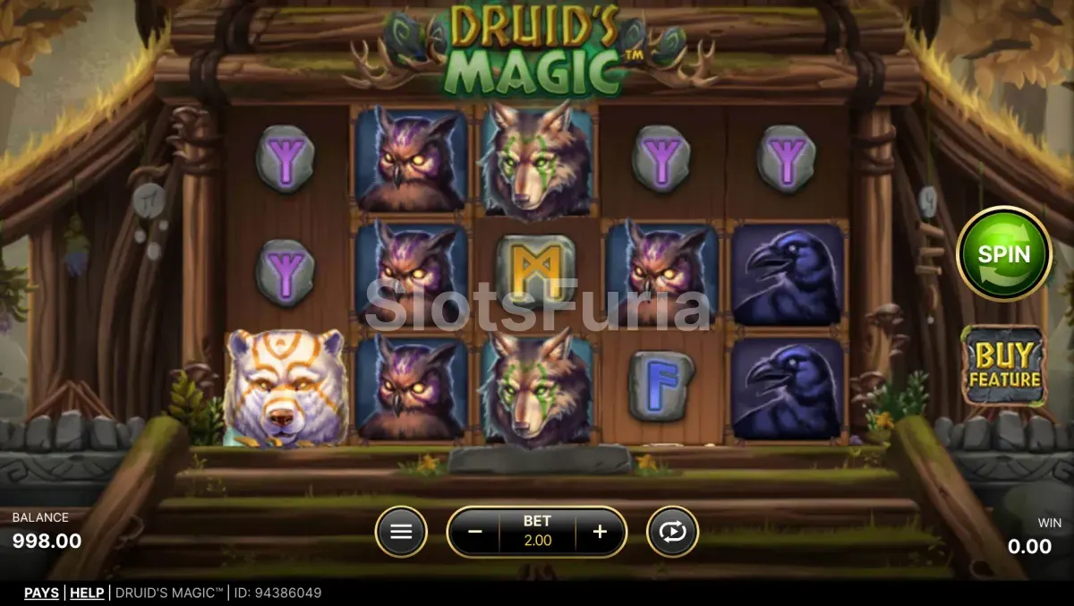 Juego base de Druid's Magic con el tablero del bosque nórdico
