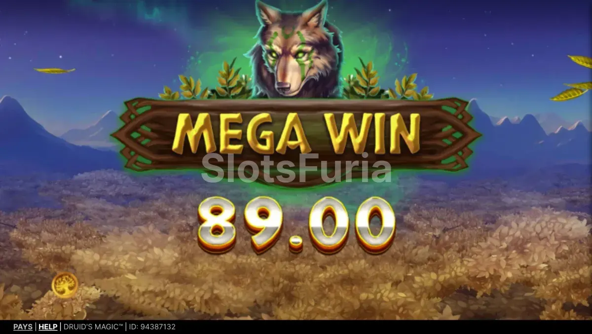 Gran victoria en Druid's Magic con múltiples wilds activos