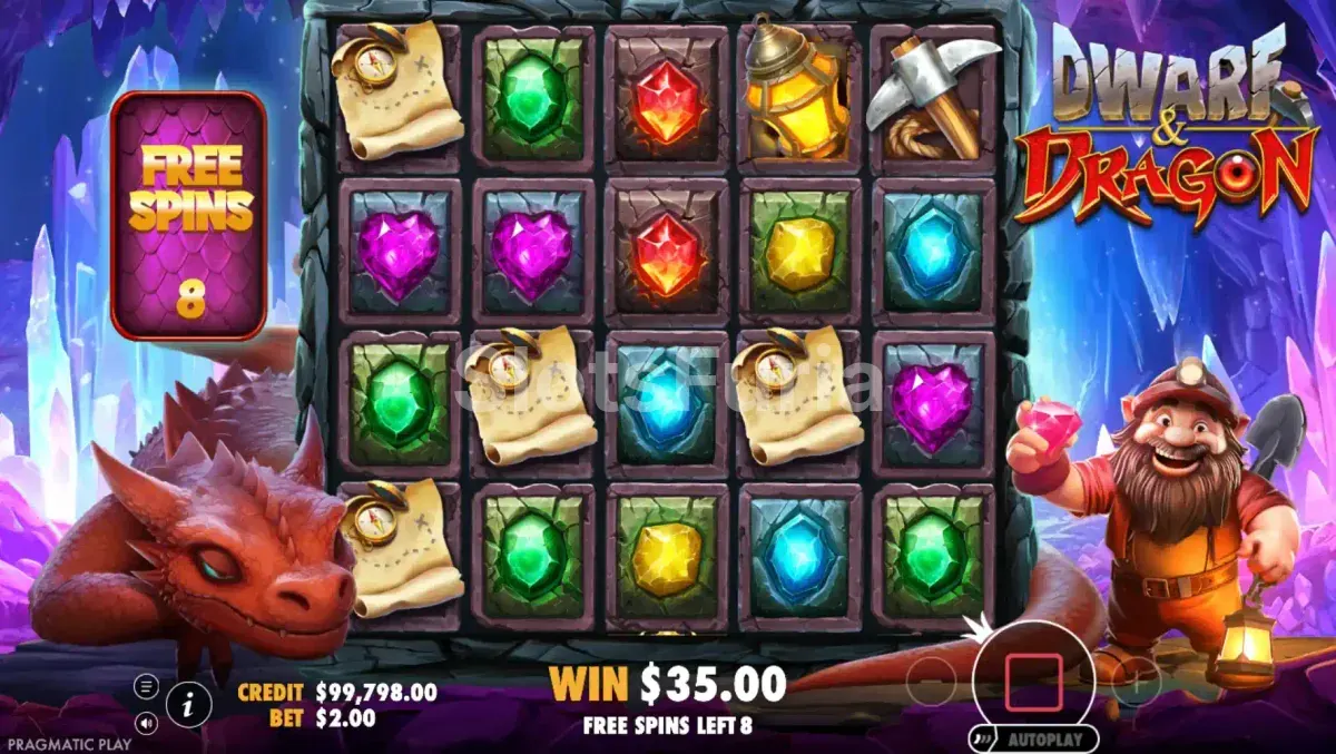 Ronda de giros gratuitos activada en Dwarf & Dragon