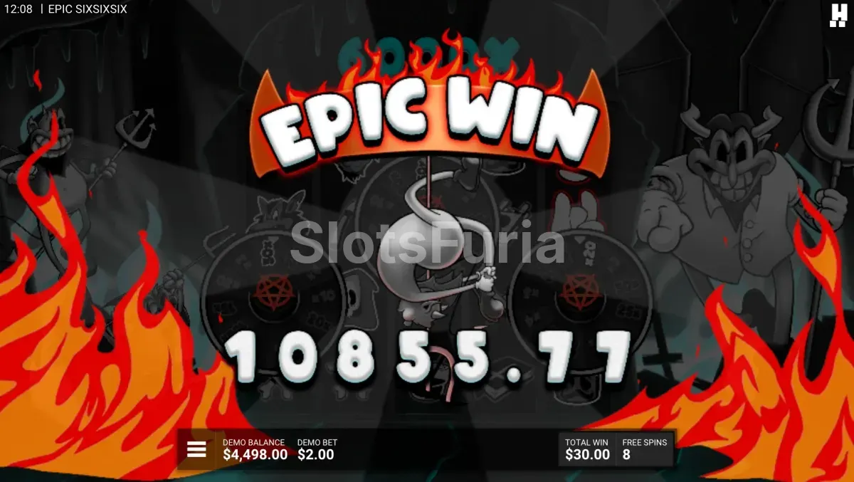 Pantalla de gran premio en Epic SixSixSix
