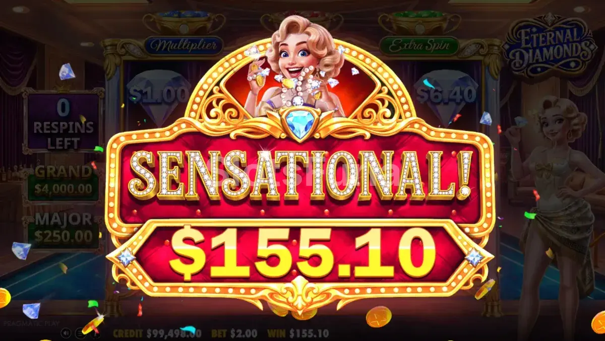 Gran victoria conseguida en la slot Eternal Diamonds