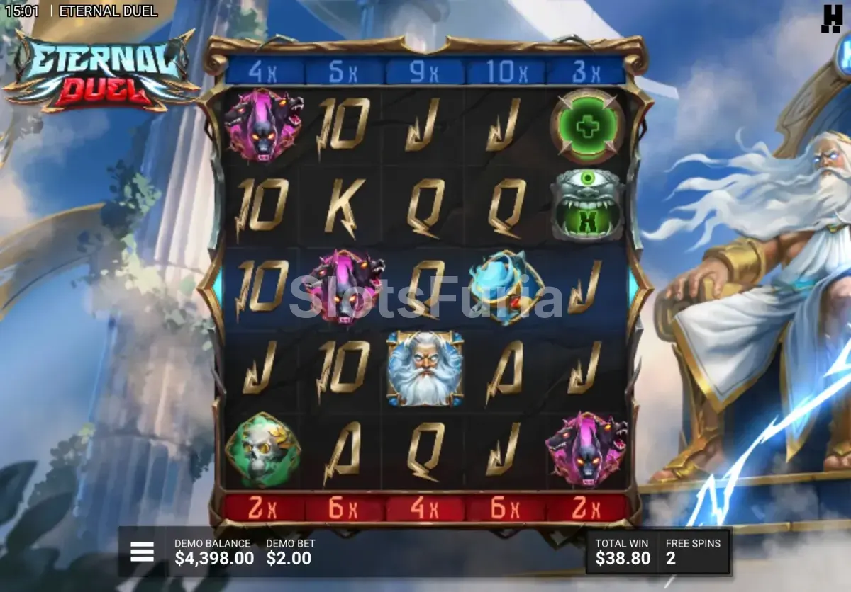 Ronda de giros gratuitos activa en Eternal Duel