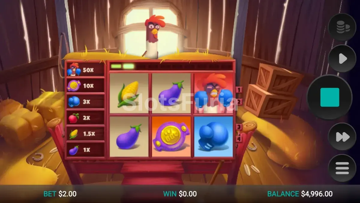 Segunda vista del juego base de Feather Fury en acción