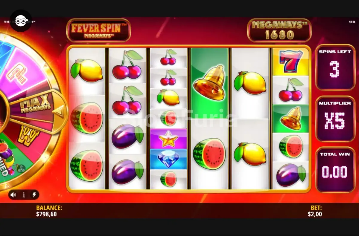 Ronda de giros gratuitos activa en Fever Spin Megaways