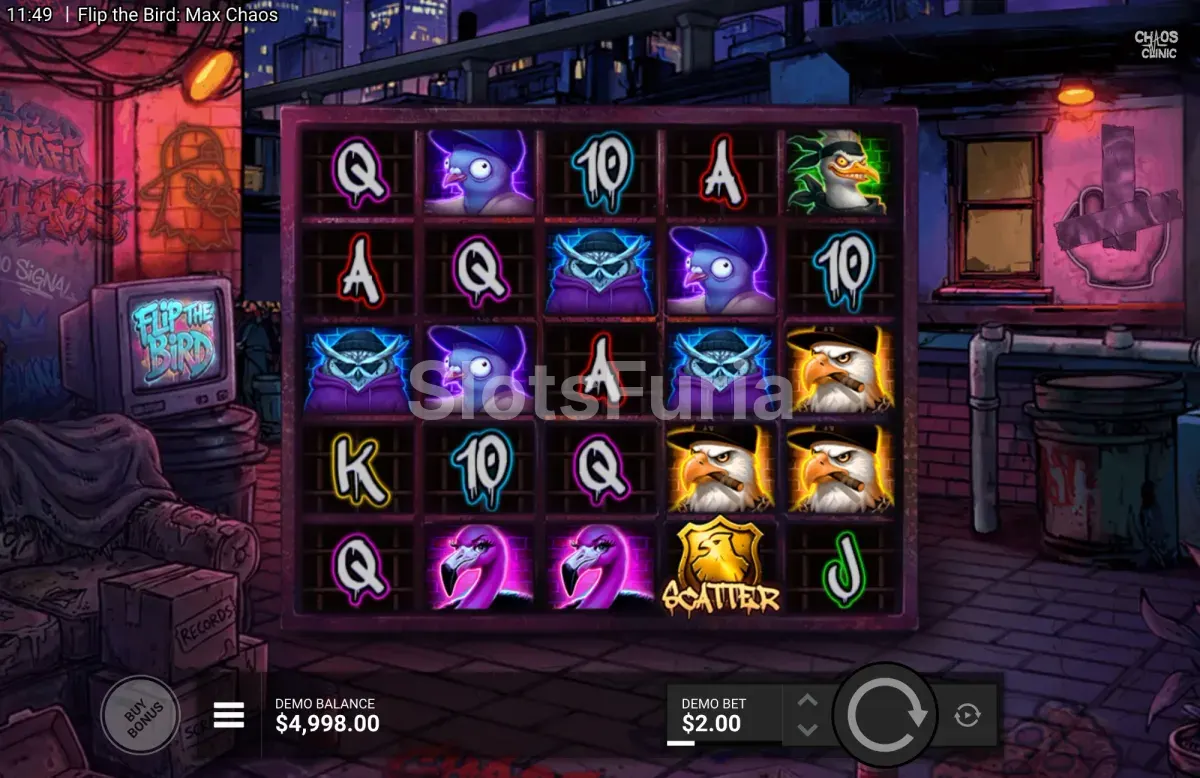 Juego base de Flip the Bird Max Chaos con jaulas en la cuadrícula
