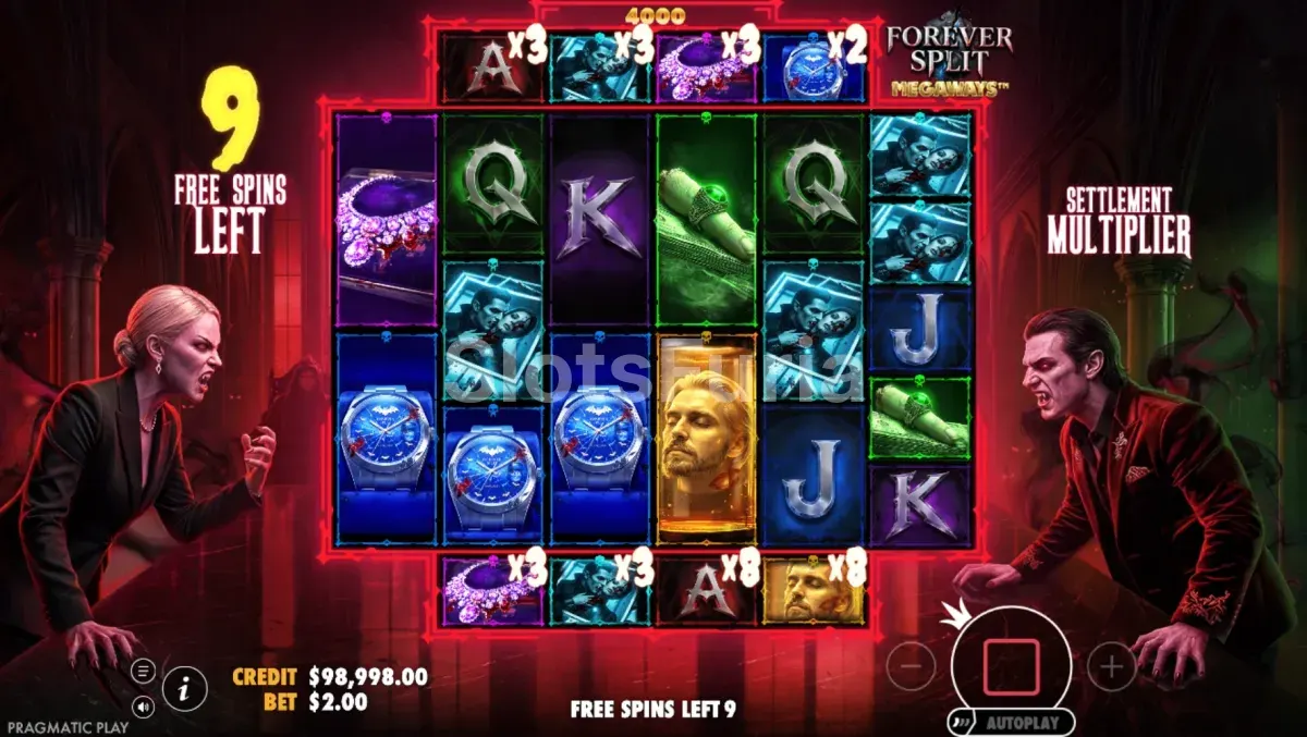 Giros gratis de Forever Split Megaways