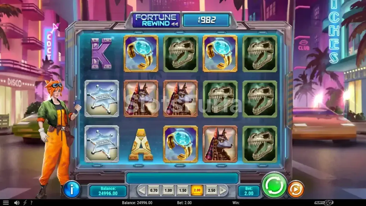 Segunda vista del juego base de Fortune Rewind con efectos temporales