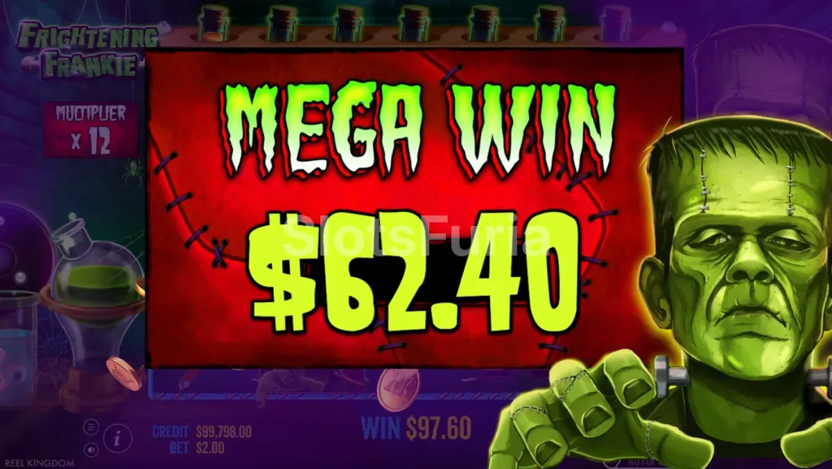 Gran victoria en la slot Frightening Frankie
