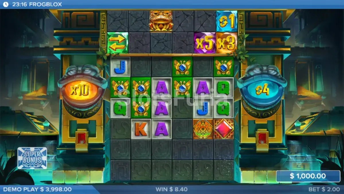 Giros gratis de Frogblox activados con multiplicador