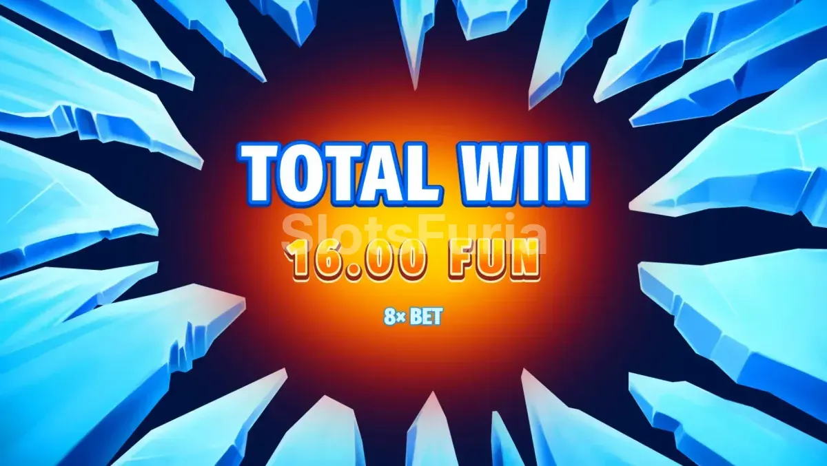 Gran victoria en Frozen Fruit con el multiplicador activado