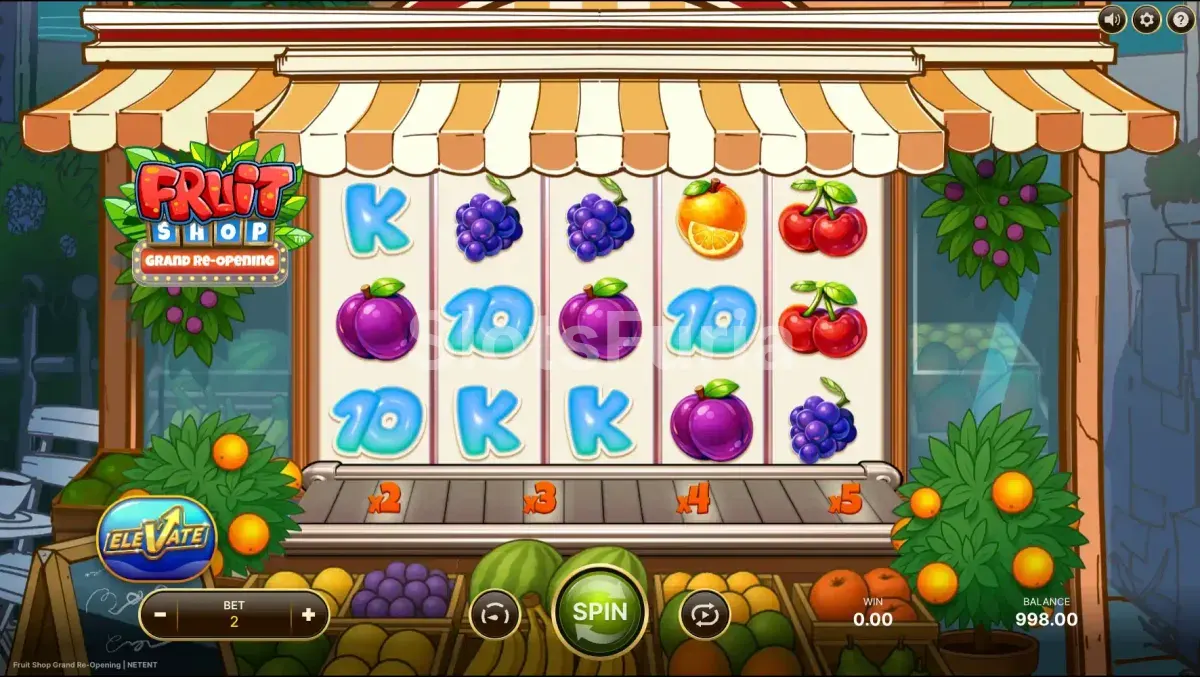 Juego base de Fruit Shop Grand Re-Opening en acción