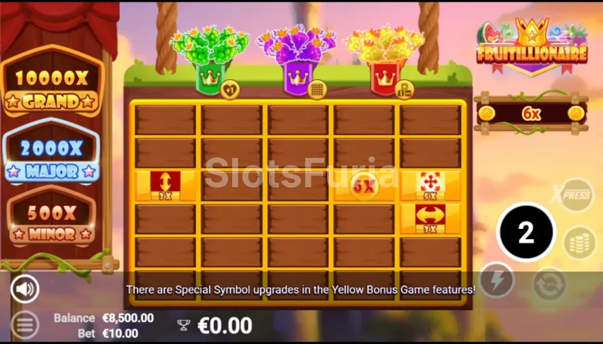 Ronda de giros gratuitos de Fruitillionaire en acción