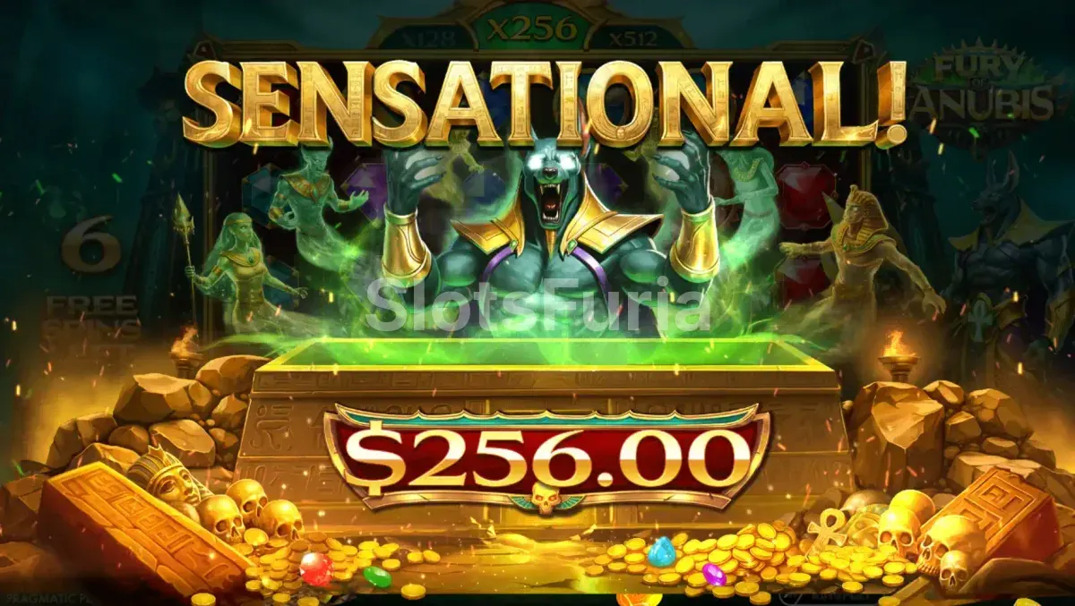 Pantalla de gran premio en Fury of Anubis