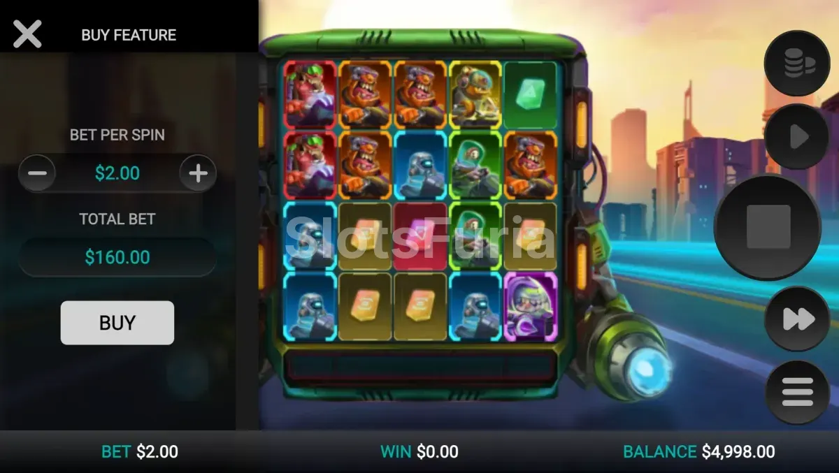 Pantalla de compra de bonus de Galactic Racers Dream Drop