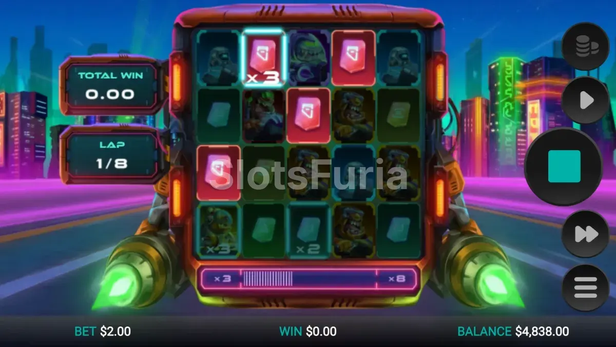Tiradas gratuitas de Galactic Racers Dream Drop con marcos multiplicadores activos