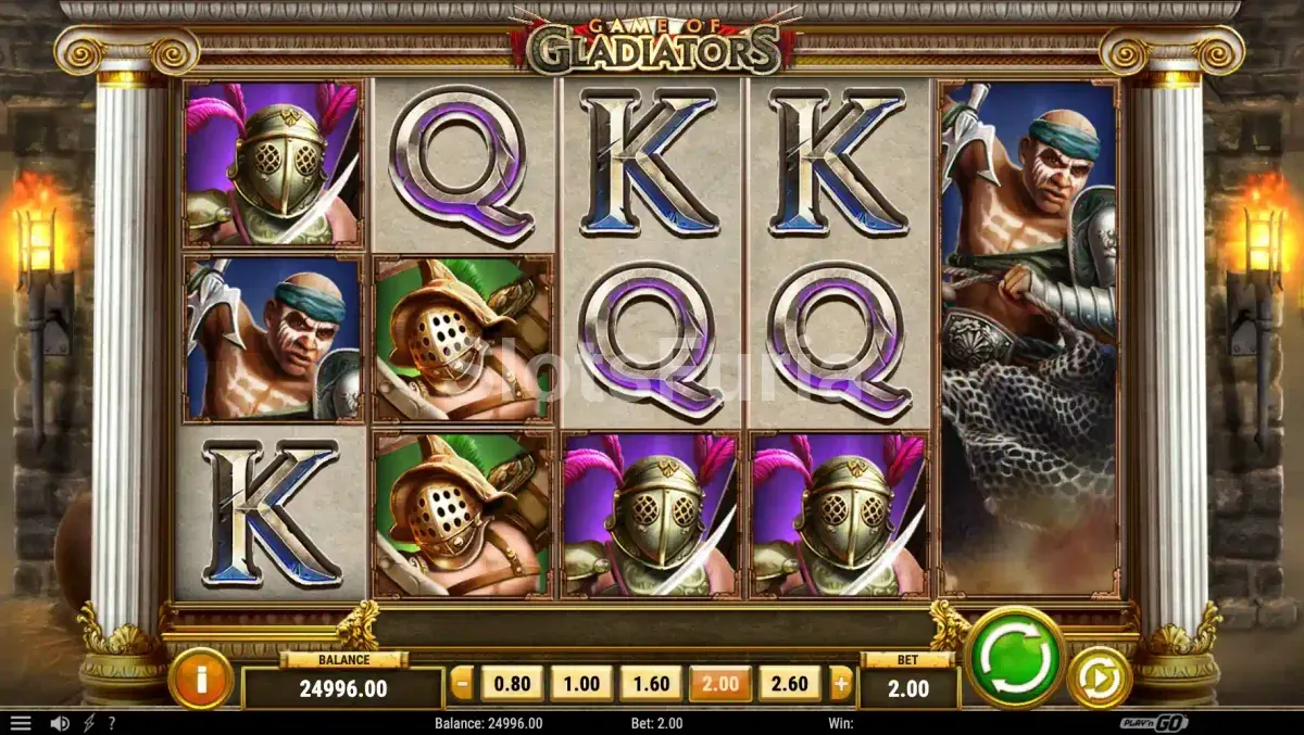 Segunda vista del juego base de Game of Gladiators mostrando el tablero en acción