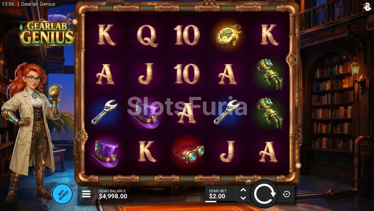 Pantalla principal del juego base Gearlab Genius
