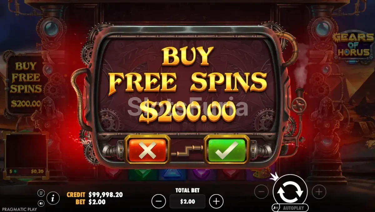 Menú de compra de bonos disponible en Gears of Horus