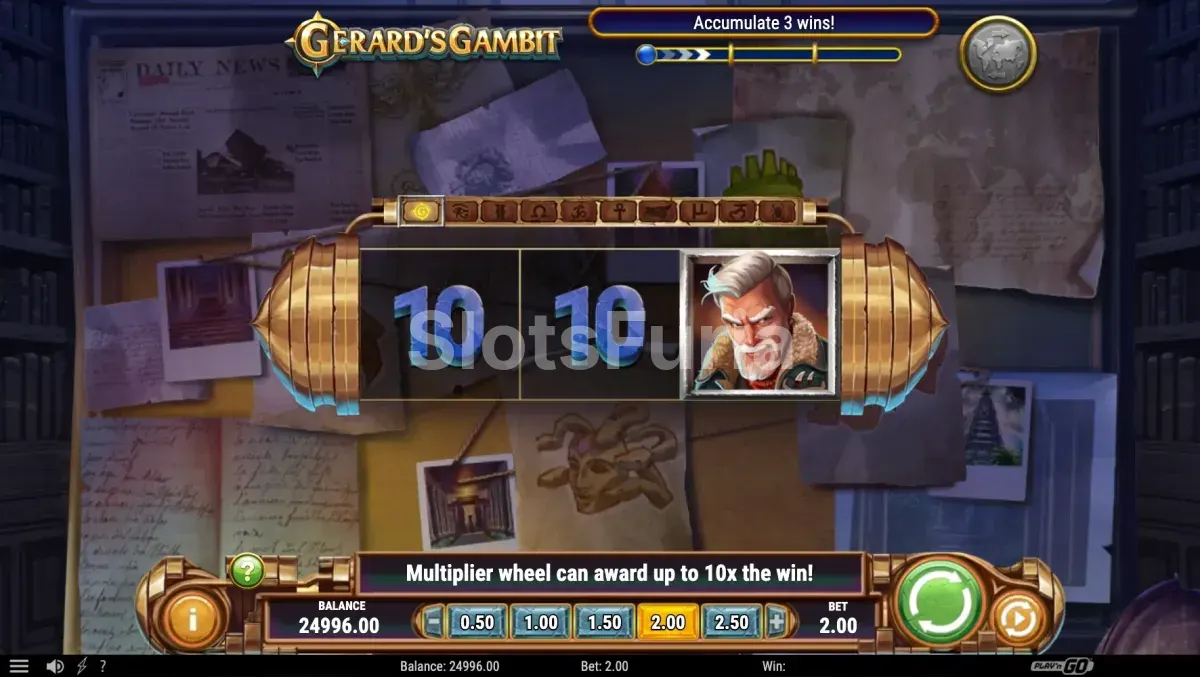 Segunda vista del juego base de Gerard's Gambit en nivel avanzado