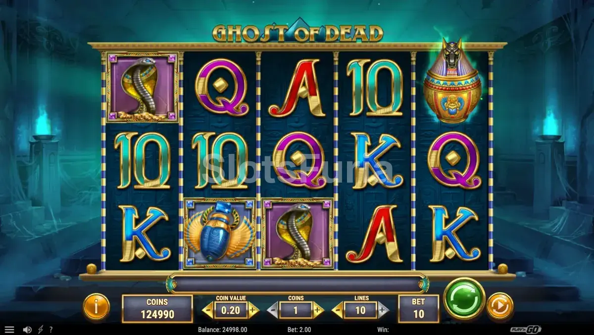 Segunda vista del juego base de Ghost of Dead mostrando los carretes en acción