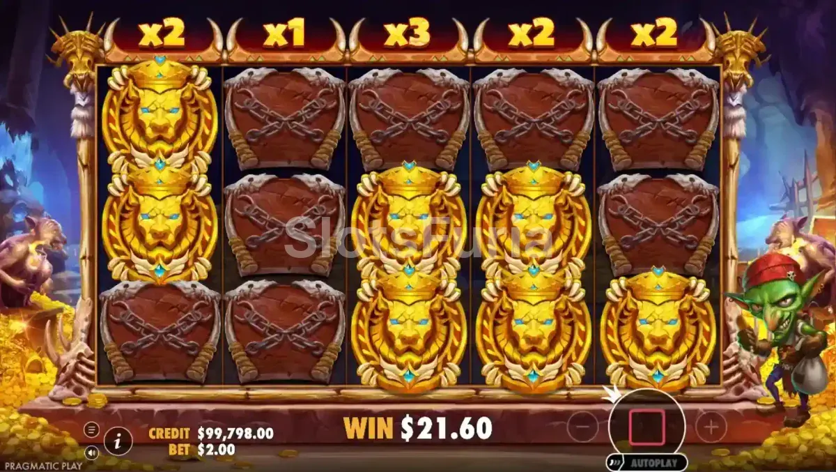 Función de giros gratis y Money Respin en Goblin Heist Powernudge
