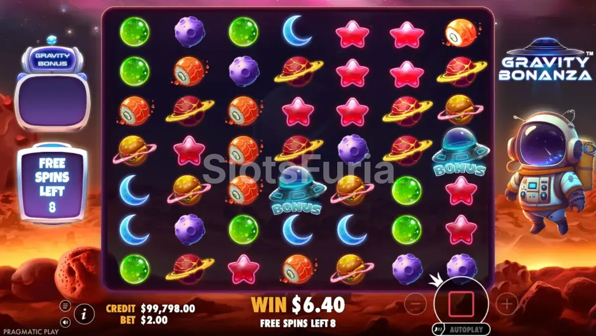 Ronda de giros gratis activa en Gravity Bonanza