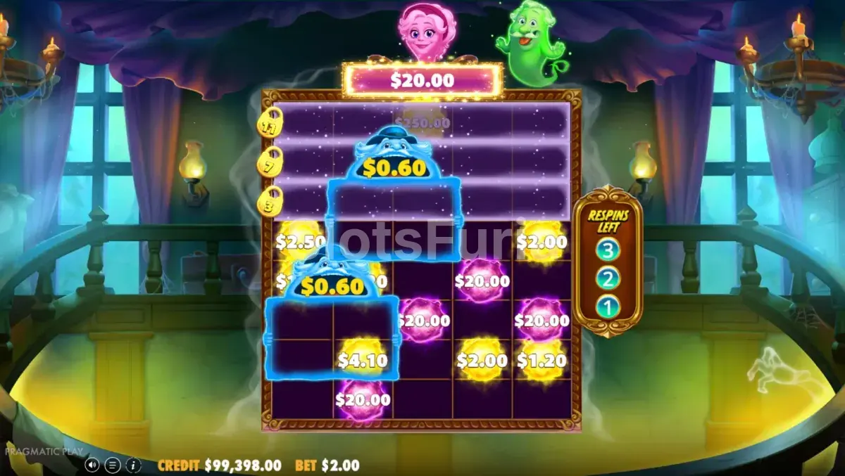 Ronda de tiradas gratuitas de Great Ghosts! con multiplicadores activos