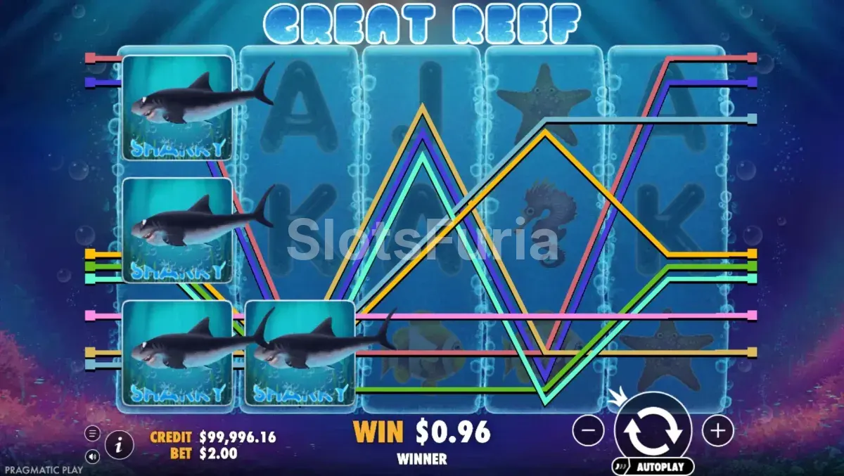 Juego base de Great Reef con sus coloridos símbolos marinos