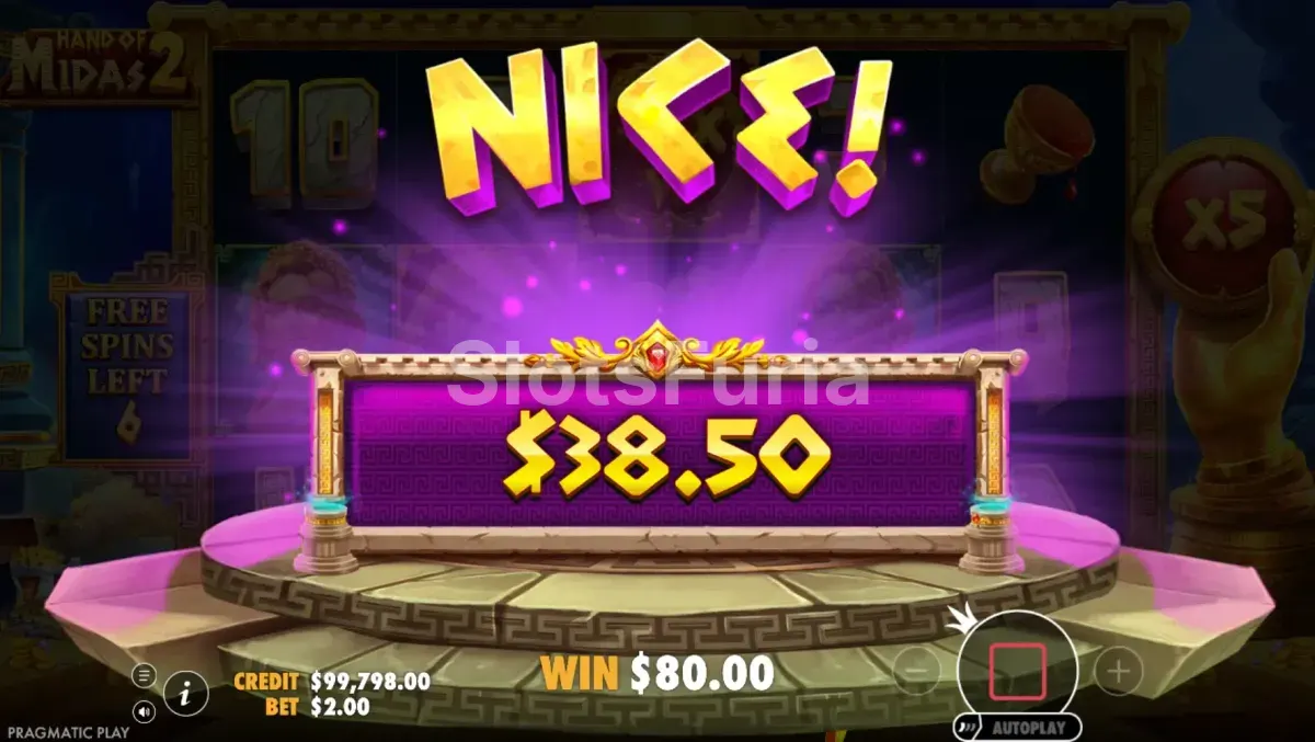 Gran victoria explosiva registrada en Hand of Midas 2 de Pragmatic Play