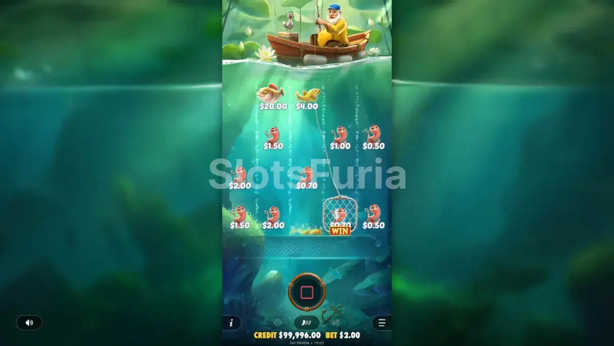 Segunda pantalla del juego base de Happy Nets mostrando valores dentro de la red