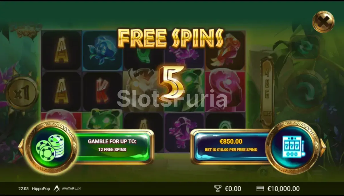 Pantalla de compra de bonos de HippoPop con las opciones disponibles