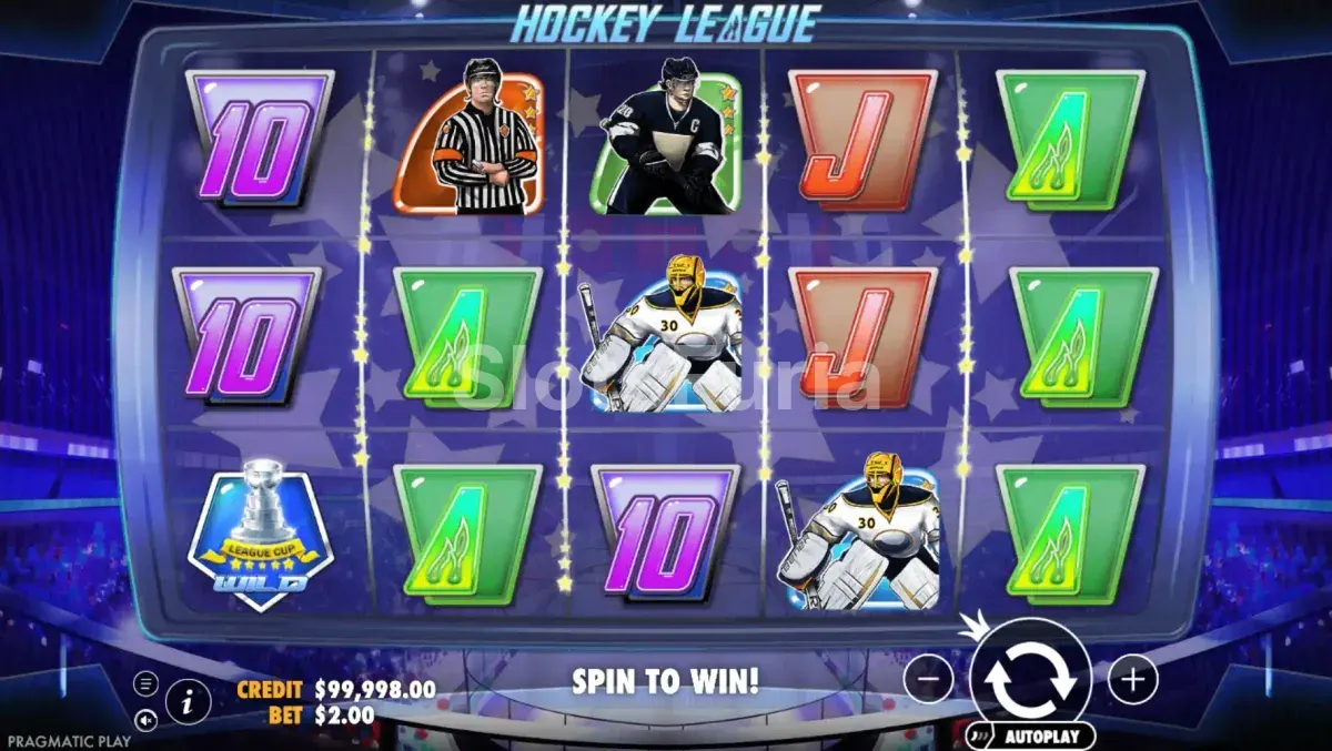 Pantalla principal del juego base de Hockey League