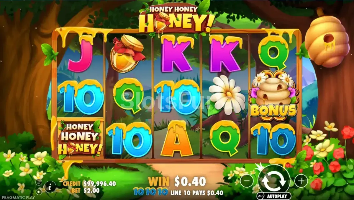 Segunda pantalla del juego base de Honey Honey Honey en acción