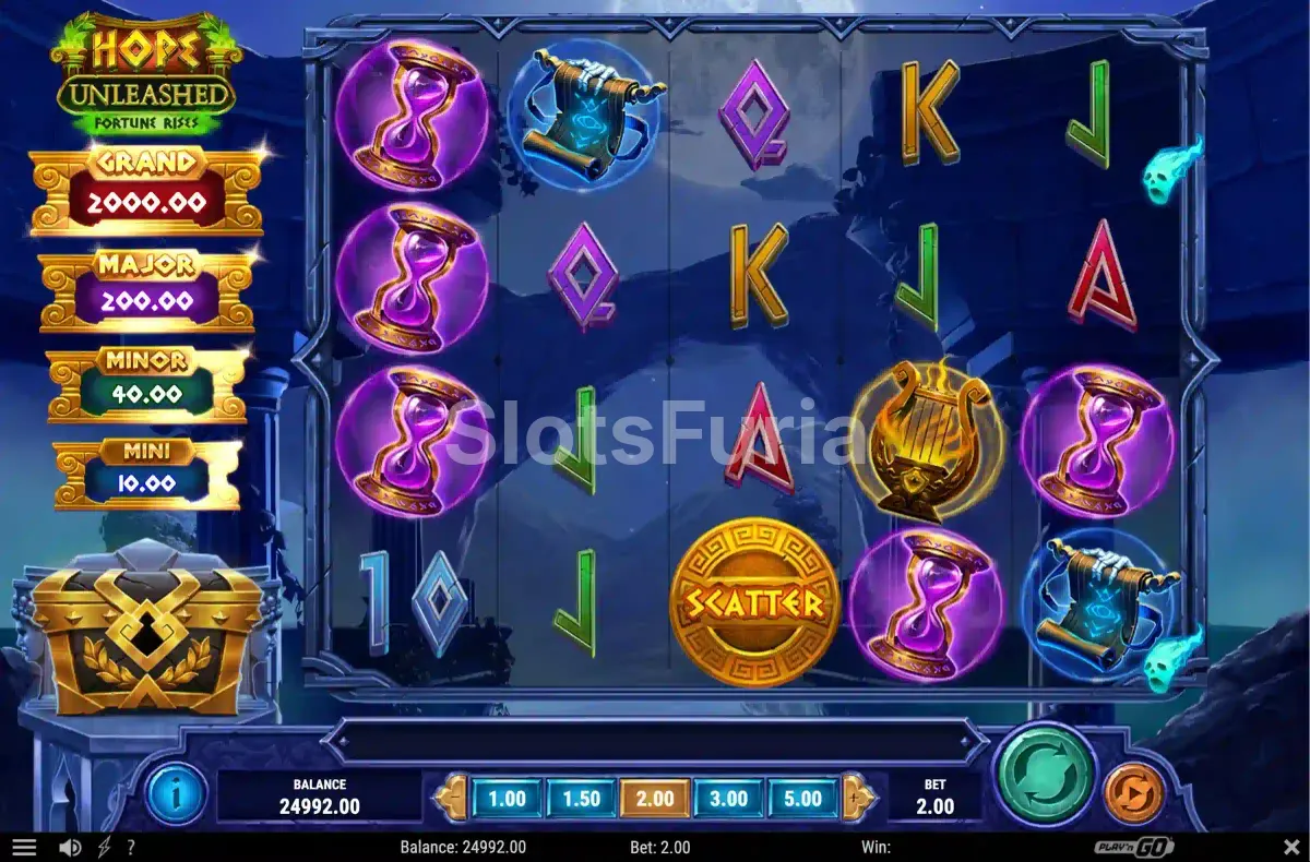Símbolo Scatter activado en Hope Unleashed Fortune Rises